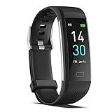 ENGERWALL Fitness Tracker with Step/Distance/Calories Counter, Activity Tracker with Heart Rate Monitor, Slim Style Watch IP68 Waterproof, Sleep Monitor Tracker, Pedometer Watch for Women Men