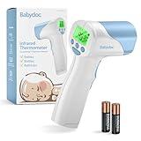 Babydoc Medical Grade Baby Thermometer for Kids, AccuTemp German Sensor, 3-in-1 Safe Non-Contact Infrared Forehead Thermometer, Object Mode for Milk or Bathwater, Infants, Children, Toddlers, Adults