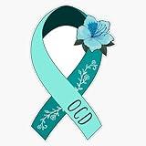 OCD Awareness, Obsessive Compulsive disorder Ribbon Sticker Vinyl Decal Car Laptop Wall Window Bumper Sticker 5"