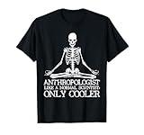 Anthropology T-Shirt Yoga Skeleton Anthropologist Tee T-Shirt