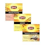 Lipton Peach Mango, Vanilla Caramel, & Lemon Black Tea 20 CT (1ea) (Variety Pack)