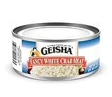 GEISHA Fancy White Crab Meat 6OZ. (Pack of 12), Swimming Crab| Hand Packed － Good Source of Protein － Wild Caught －Carefully Selected