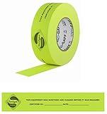 Safety Label Protection tape, Sanitized Warning, Certified, Security defense for Hospital, Office, Municipality, Government, Business Equipment, Covid-19 Florescent Yellow 2” x 25Yd. Roll USA
