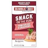 Bumble Bee Snack On The Run Ham Salad with Crackers Kit, 3.5 oz - Ready to Eat, Spoon Included - Shelf Stable & Convenient Protein Snack