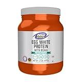 NOW Foods Sports Nutrition, Egg White Protein, 16 g With BCAAs, Unflavored Powder, 1.2-Pound