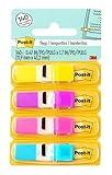 Post-it Flags, 35/Dispenser, 4 Dispensers/Pack, .47 in Wide, Assorted Bright Colors (683-4AB)