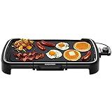 Chefman XL Electric Griddle with Removable Temperature Control, Immersible Flat Top Grill, Burger, Eggs, Pancake Griddle, Nonstick Extra Large Cooking Surface, Slide Out Drip Tray, 10 x 20 Inch