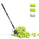 NEEWER Tennis Ball Pickleball Collector Roller, No Bending Over Quick Rolling Picker for 1.5"-3" Balls, 30-58"/77-148cm Telescopic Golf Ball Retriever for Up to 40 Tennis Balls, TB01S