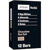 RXBAR Protein Bars, Protein Snack, Snack Bars, Chocolate Sea Salt, 22oz Box (12 Bars)