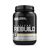 Optimum Nutrition Platinum Rebuild, Premium Platinum Blend Protein Powder with Creatine, Vanilla Buttercream, 20 Servings