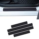 WKSBY Car Door Sill Protector for Volvo C70 2. Gen (M) 2008 2009 2010 2011 2012 2013,Car Door Edge Guards,Anti-Scratch and Waterproof Bumper Decoration,A/Black