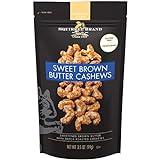 Squirrel Brand Sweet Brown Butter Cashews, 3.5 Ounces Resealable Bag, Gluten Free, Vegetarian