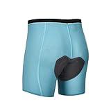 Padded Cycling Shorts Men's Cycling Underwear with 3D Padding Ergonomic Biking Bicycle Shorts Shock Absorbing Sweat Absorbing Comfortable Lightweight Blue