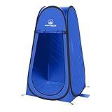 Pop Up Pod - Privacy Shower Tent, Dressing Room, or Portable Toilet Stall with Carry Bag for Camping, Beach, or Tailgate by Wakeman Outdoors (Blue)