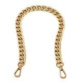 Medium Size Fabulous Metal Shoulder Crossbody Purse Strap Replacement Bag Chain Accessories (18‘’, Antique Gold)