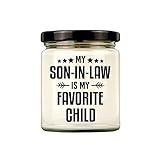 Generic Mother in Law Candle My Son is My Favorite Child Candle Gift for Mother in Law from Son Funny Birthday Gifts for Mother in Law Gift for Mother's Day Christmas Scented Soy Candles, CTP111