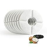 Rarloner Cat Fountain Replacement Filters - 8 Pack for 1.6L Flower Fountains and Most Same Size Pet Water Dispensers