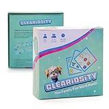 Cleariosity – Fast-Paced Transparent Word Card Game for Adults & Teens, Educational & Fun Travel Games for Road Trips, Party and Family Games for Kids & Adults Game Night Fun, 2–6 Players, Ages 8+