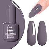 Beetles Gel Nail Polish, 1 Pcs 15ml Grayish Purple Gel Polish Stormwatch Color Winter Gel Polish Soak Off Uv Nail Lamp Nail Art Manicure Salon DIY Gel Nail Design Decoration at Home