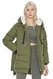 Orolay Women's Thickened Down Jacket Green Medium