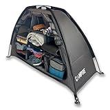 CAMPYRE - Tent & RV Camping Organizer with Zippered Flap, 9-Shelf Storage. RV Shoe Organizer, Dining Tent Organizer. Organize Any Other Camp Gear/Accessories (Patented - Licensed)
