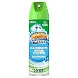 Scrubbing Bubbles Bathroom and Shower Cleaner Disinfectant Aerosol, Foaming Action Bathroom Grime Fighter, Rainshower Scent, 20oz