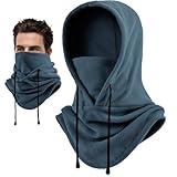 Joyoldelf Ski Mask for Men Women Balaclava Face Mask Full Winter Mask Breathable Sports Mask- Grey