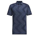 adidas Golf Men's Ultimate365 All Over Print Short Sleeve Polo - IU4388, Collegiate Navy/Preloved Ink, LG