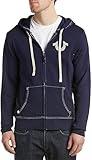 True Religion Men’s Buddha Logo Zip Hoodie – Hoodies for Men, Men’s Fashion Hoodies & Sweatshirts, True Navy, Large