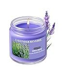 Lavender Candles for Home Scented, 20 Hours Burn Soy Candle Gift for Women Stress Relief, Meditation, Yoga, Relaxing, Natural Soy Wax for Men and Women, 4oz