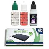 Gold/Silver Test Acid Tester Kit 10k 14k .999 .925 Sterling Testing Stone Detect Precious Metals Oro