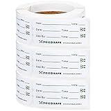 Outus 750 Pieces Food Labels for Catering Food Date Storage Labels 1 x 2 Inch Removable Freezer Labels for Containers Easy Remove, Food Safety Date Sticker for Kitchen Restaurant Home Supplies