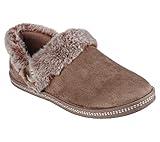 Skechers Women's Cozy Campfire-Fresh Toast Slipper, Dark Taupe, 6