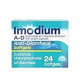 Imodium A-D Diarrhea Relief Softgels with Loperamide HCl, Anti-Diarrheal Medicine to Help Control Symptoms of Diarrhea Due to Acute, Traveler's Diarrhea, HSA/FSA Eligible, 24 ct