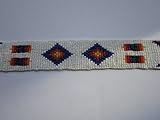 GLASS BEADED STRIPS 3 SIZES BEADWORK TRIBAL NATIVE CRAFTS POW WOW REGALIA S4 (5 x 1)