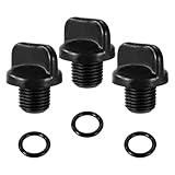 3pcs R0446000 Drain Plug & 3 O-Ring Replacement, Durable Pool Pump Pipe Gasket Pool Spa Heater Drain Parts Accessories for Zodiac Jandy Filter Pumps, Polaris