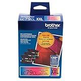 Brother Printer LC793PKS 3 Pack- 1 Each LC79C, LC79M, LC79Y Ink - Retail Packaging