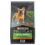 Purina Pro Plan Small Breed Dog Food With Probiotics for Dogs, Shredded Blend Chicken & Rice Formula - 6 lb. Bag