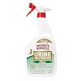 Nature’s Miracle Urine Destroyer Plus Cat, 32 Ounces, Enzymatic Formula, Ready-to-Use