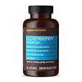 Amazon Elements Elderberry Complex Berry Flavored Immune System Support Lozenges, Adult, 60 Count, (Packaging may vary)