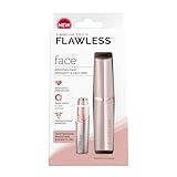 Finishing Touch Flawless Facial Hair Remover for Women, Rose Gold Face Razor with LED Light, Recyclable Packaging