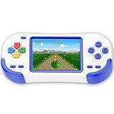 Douddy Retro Handheld Game Console for Kids 4-12 with Build in 218 Puzzle Leisure Video Games Rechargeable 3.0'' Screen Electronics Gaming Player Toys Birthday Gift for Boys Girls (Blue)