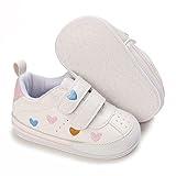 Clowora Baby Boys Girls Shoes Non-Slip Rubber Sole Sneakers Infant First Walking Toddler Crib Shoes Newborn Loafers Flats. (11/Multi-Color, 12-18_Months)