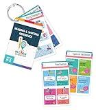 Carson Dellosa Be Clever Wherever Reading & Writing Reference Card Set, 16 English Language Arts Reference Cards for Reading Comprehension and Writing Skills for Kindergarten, 1st Grade, and 2nd Grade