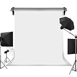 Kate 5ft×7ft Solid White Backdrop Portrait Background for Photography Studio Children and Headshots Background for Photography Video and Television