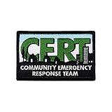 CERT Embroidered Patch Community Emergency Response Team Logo Uniform Jacket - F 140