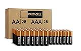 Duracell Coppertop AA + AAA Batteries, 56 Count (Pack of 1). Re-closable pack for easy access and organized storage.1 pack contains 28 Double A Batteries and 28 Triple A Batteries.