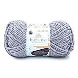 Lion Brand Hue + Me Yarn for Knitting, Crocheting, and Crafting, Bulky and Thick, Soft Acrylic and Wool Yarn, Haze, (1-Pack)