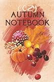 Cozy Autumn Notebook: Composition Notebook 120 Dotted Pages For School And Collage Christian Girl Autumn