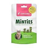 Minties Dental Treats for Cats, Salmon Flavored Treats for Cats, Freshens Breath and Controls Tartar, 2.5oz